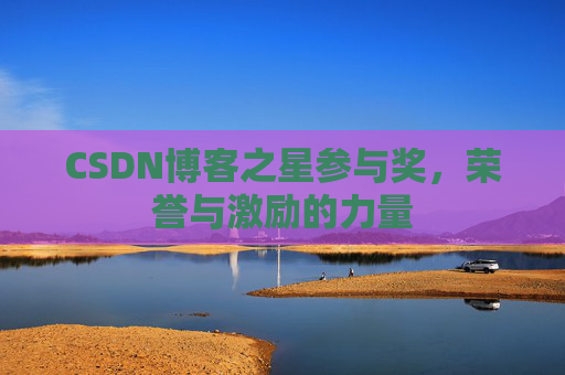 CSDN博客之星参与奖,荣誉与激励的力量